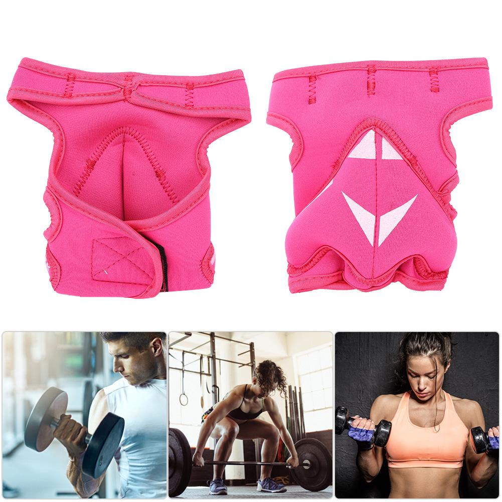 Sport Unisex Half Finger Weighted Gloves Sandbag for Boxing Training Fitness Rose