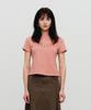 SEALOT Studded Pigment Half Sleeve Top (Pink)