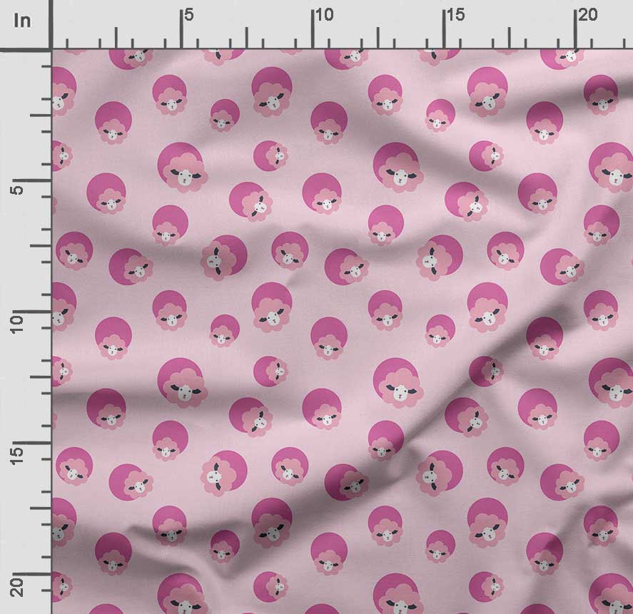 Soimoi Llama Alpaca Print,  Cotton Cambric, Quilting Fabric Sold by The Yard 42 Inch Wide, Medium Weight Cotton Fabric, Sewing  Supplies,