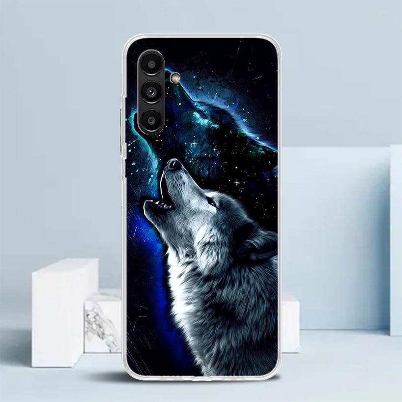 Angry Animal Wolf Fierce Phone Case For Samsung Galaxy A17 A37 A57 A16 A15 A14 A13 A56 A55 A54 A53 A36 A35 A34 A33 A26 A25 A24 A
