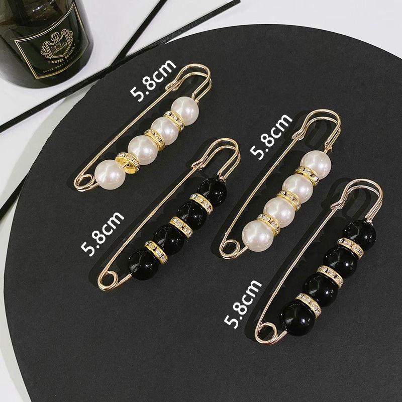 Elegant Pearl Flower Brooch for Women - Anti-Exposure Clothing Pin Accessory