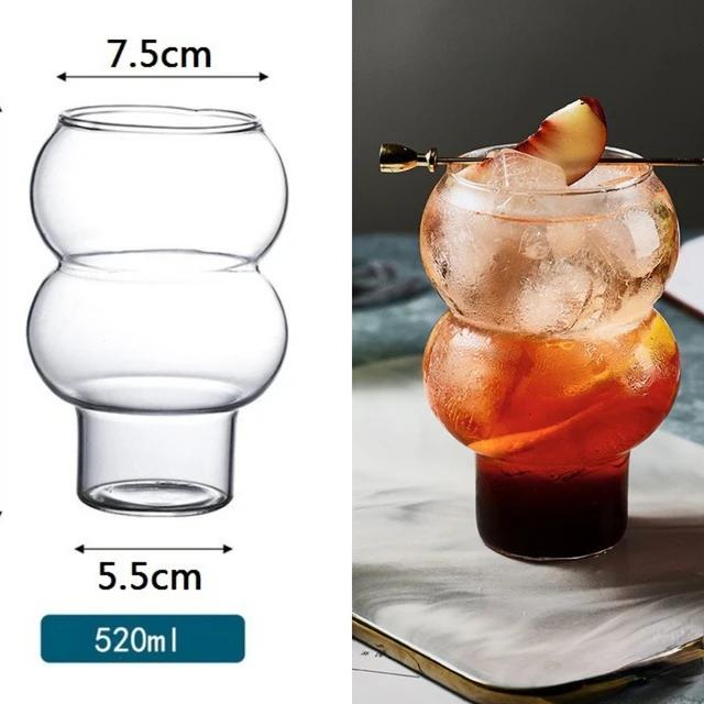 Gjennomsiktig Varmebestandig Glass Kaffekrus Glass Lattekopp Frokostkrus Melk Vann Cocktailglass Kopp Øldrikkeglass