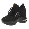 Breathable Mesh Sneakers Summer 9CM Hollow Out Sport White Shoes Woman Wedge Casual Chunky Shoes High Platform Dad Shoe Mujer