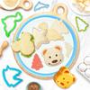 45-teiliges Sandwich-Ausstecher-Set, Bären-Brot-Präger, Cartoon-Frucht-Ausstecher & Keksausstecher, Edelstahl