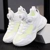 Classmate boys shoes 2025 new summer children's white sneakers rotating button mesh breathable basketball shoes