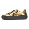 Puma  Basket Platform Metallic Gold Women Sneakers Black 362339-04