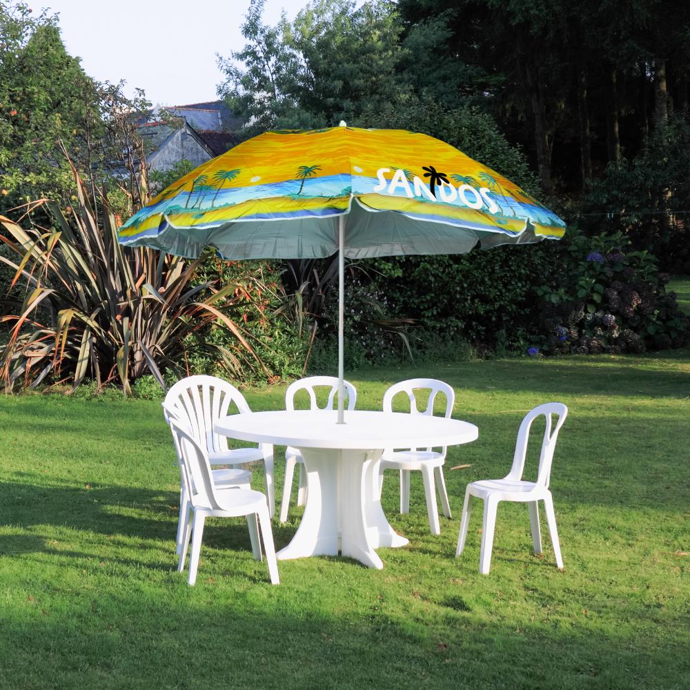 Sombrilla de jardín para playa - estampado de playa