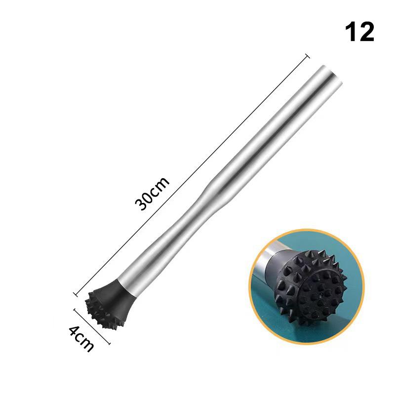 Nerezové kladívko na drcený led Multifunkční nanukové tyčinky Koktejlové míchátko Ovoce Citron Muddle Barové náčiní