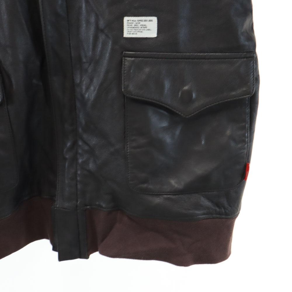 WTAPS Long sleeve Sheepskin leather jacket Brown sheepskin sheepskin Men's Used