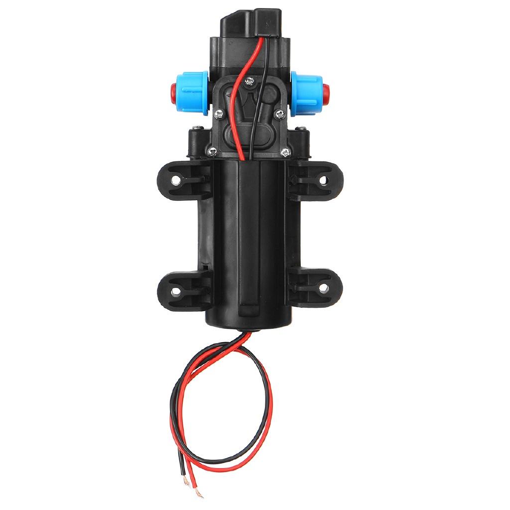 Dc 12V 80W Micro Electric Diaphragm Water Pump Automatic Switch 5.5L / min High Pressure Car Wash Water Pump  0.9Mpa
