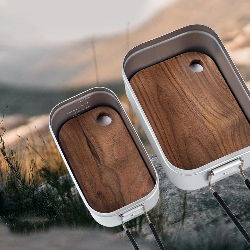 Kitchen Bamboo Cutting Board Mini Fruit Vegetable Chopping Boards Thickened Solid Serving Board with Holes for Home Camping