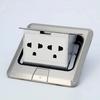 Pop Up Floor Socket Hidden Type EU/FR/US/UK/Universal Power Outlet Stainless Steel Electrical Switches For Home Office Table