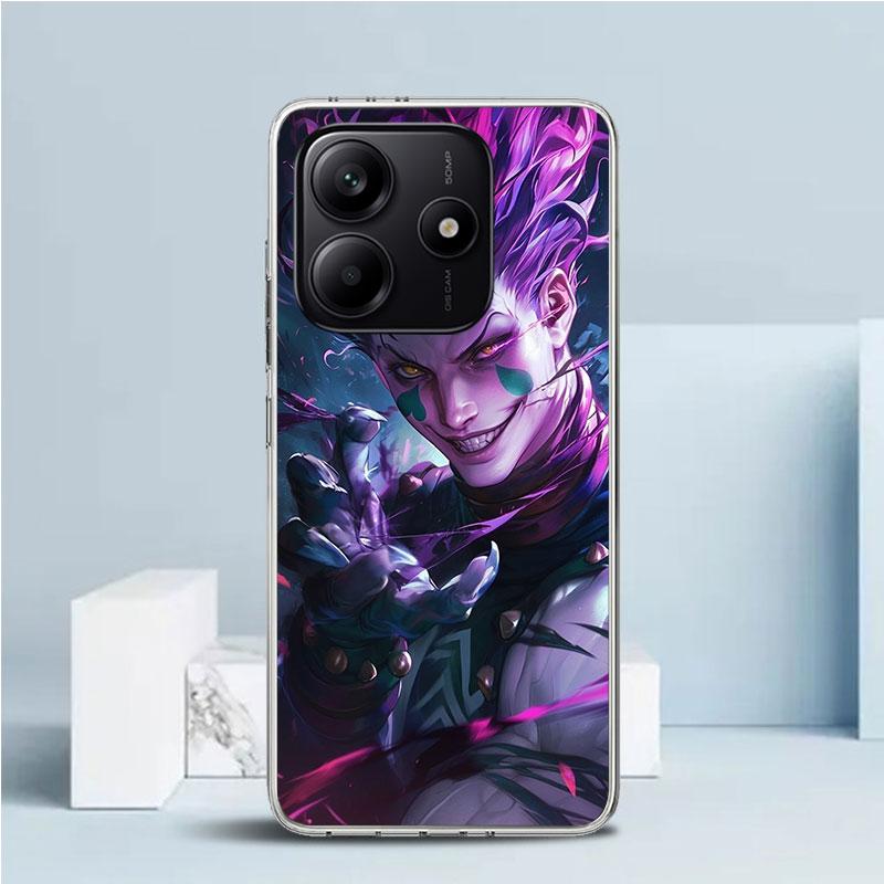 Huner X-Hunters Hisoka Phone Case For Xiaomi Redmi Note 15 14 14S 13 12S 12 Pro Plus 11S 11 11T 11E 10S 10 + Soft TPU Back Cover