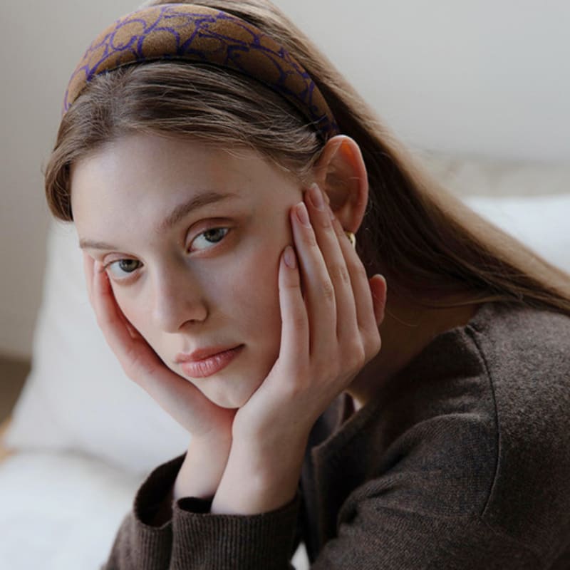 Jean Paul Clarisse Velvet Pattern Hairband LFHB0712