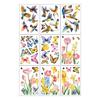 Spring Butterfly Tulips Flower Bird Static Cling Window Stickers for Bedroom Living Room Home Decoration