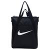 Nike Logo Zipper Closure Polyester Shoulder Tote Bag Unisex Bags Black IH7964-010