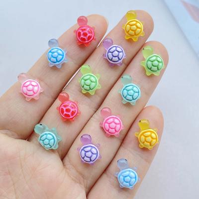 30 ks Roztomilých Mini Barevných Želv Ploché Zadní Pryskyřičné Kabošony Scrapbooking DIY Šperky Vlasová Sponka Řemeslná Dekorace Příslušenství