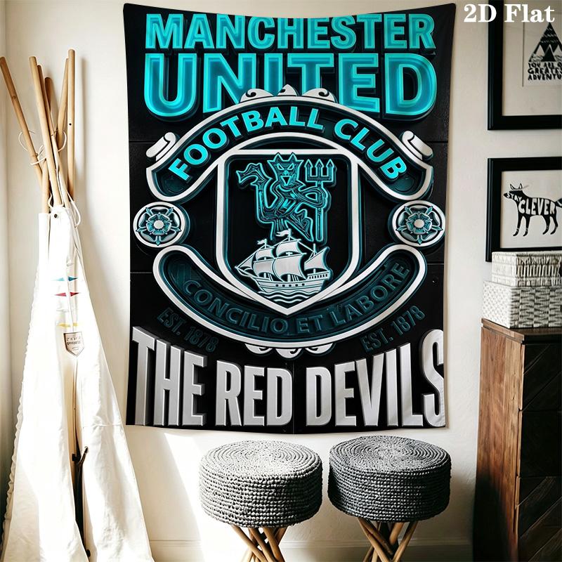 Manchester Crest Emblem Bedding 1 Duvet Cover 2 Pillowcase Without Core Soft And Comfortable Christmas Birthday Gift Bedding Set