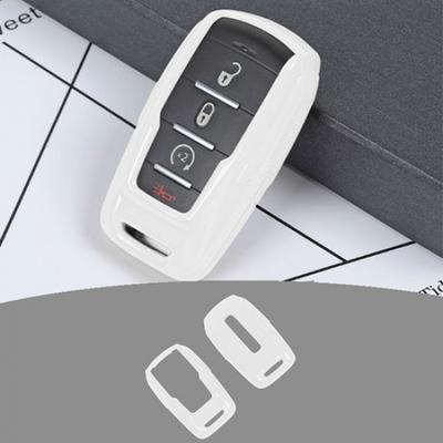 For Dodge Ram 1500 2018-24 White Key Fob Case Protector Covers Shell Accessories