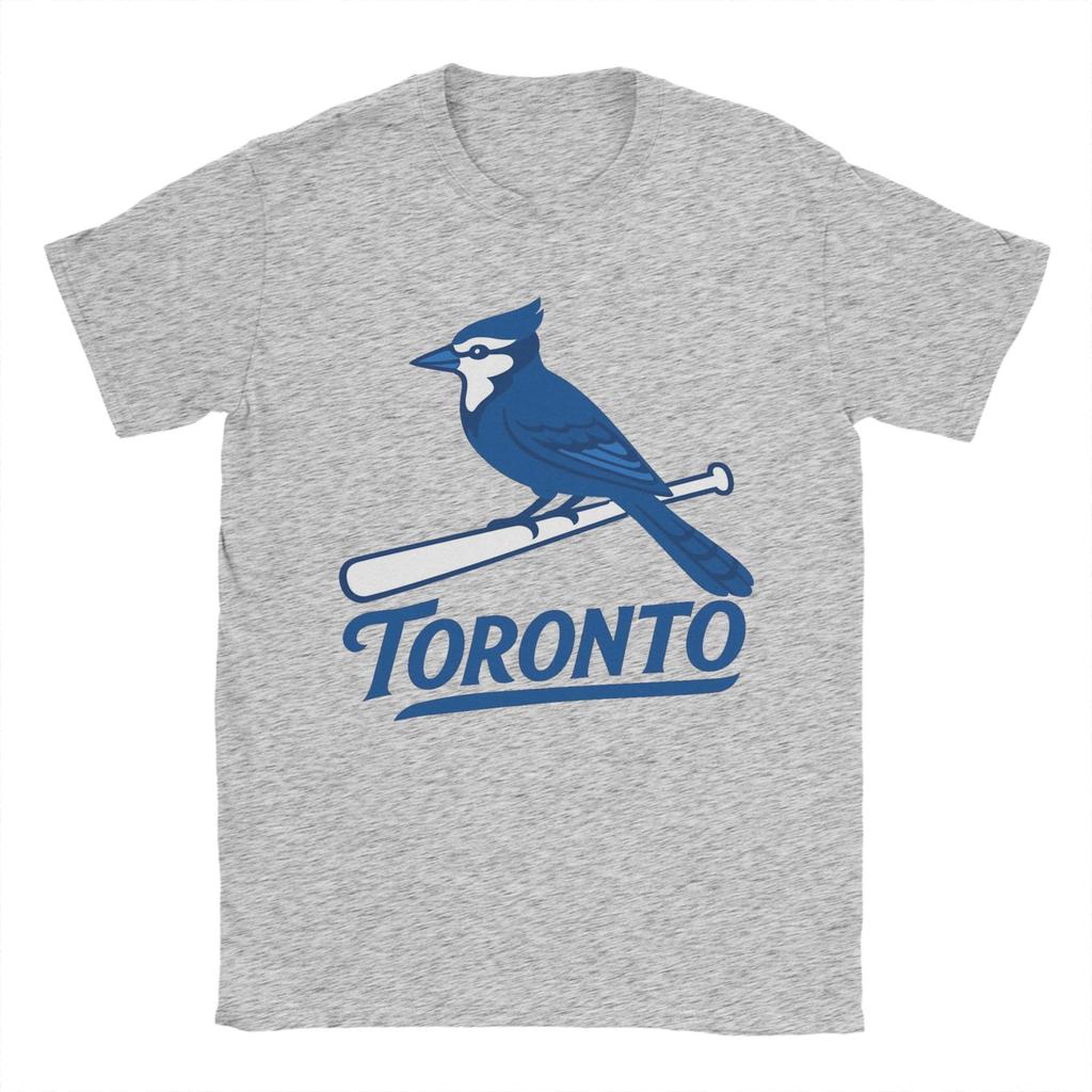 Toronto BlueJaysBird TShirt Unisex Funny Pure Cotton Tees Round Collar Short Sleeve T Shirt Plus Size Tops
