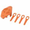 Plastic Blade Lawn Mower Trimmer Head Replacement Part For Thick Vegetation Grass Cutting Accessories Easy Installation