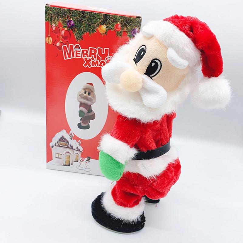 Cute Gift for Kids&Adults Plastic Toy Kids Game Electric Dancing Santa Claus Creative Supplies for Age 3 Kids/Adults