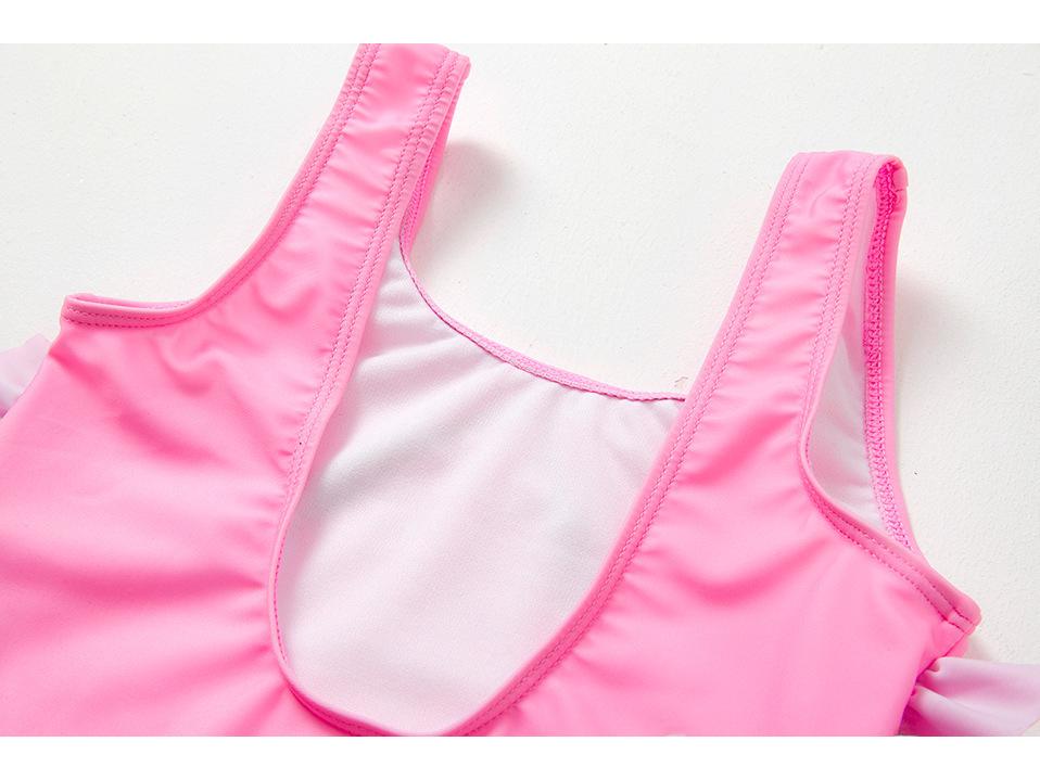 Children's Unicorn Ruffled One-Piece Swimsuit for Girls