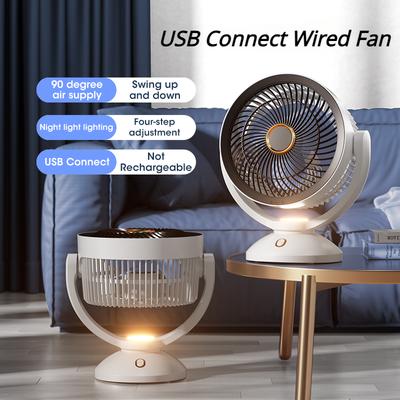 Nachtlicht Luftzirkulationsventilator Nicht wiederaufladbar Starke Winde Tragbarer Tischventilator Standventilator Wandventilator