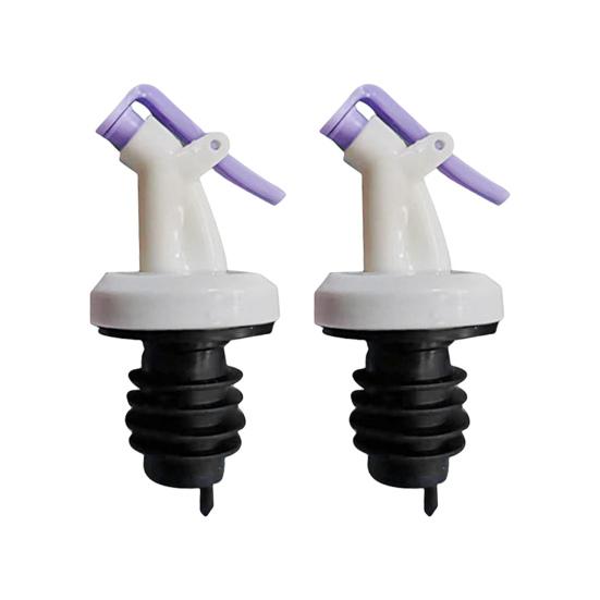 

2 шт. пробка для бутылки, многоразовая герметичная герметичная пробка для бутылки с маслом, многоцелевая пробка для касторового масла фиолетовый