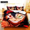 Black Clover Bedding Set Single Double Full Queen King Size Anime Duvet Cover Set For Adults Boys  Quilt Cover Pillowcase
