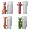 3D Cats Shape Candle Silicone Mold Soap Making Moulds Unique Sitting Cats Silicone Molds for Soap Resin Decorations