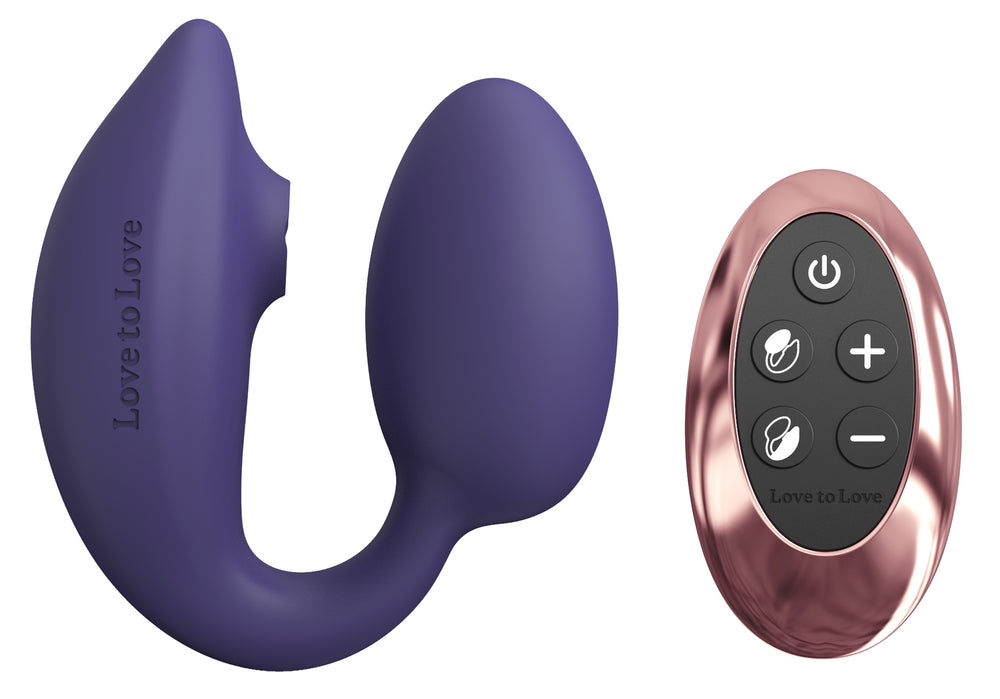 Wonderlover Love To Love Indigo Clitoris and G-Spot Stimulator - Love To Love - Suction Stimulators