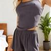 Hot-selling New Women's Pajamas Set, European and American Sexy Suspender Shorts, Casual Loungewear