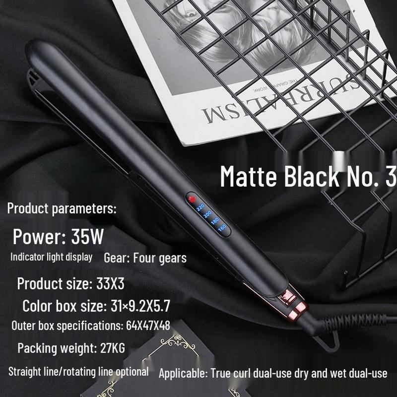Portable Unisex Hair Straightener and Curler for Salon Use