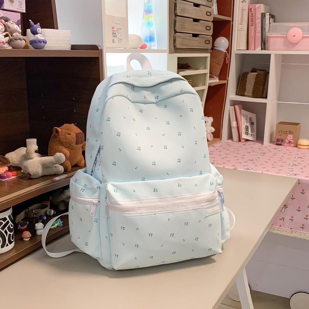Schoolbag new small fresh backpack Korean version simple female student schoolbag going out backpack large capacity lightweight backpack