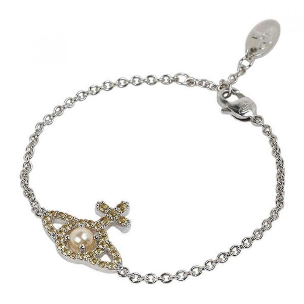Vivienne WeStwood Fw25 Women S Chain Bracelet Olivia Pearl