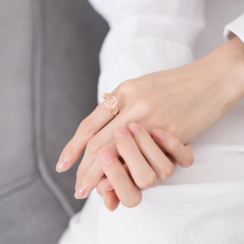 Tancise Classic 925 Sterling Silber 10*10 Rosa Quarz Ring Damenschmuck Hochzeit Versprechen Party Geschenk