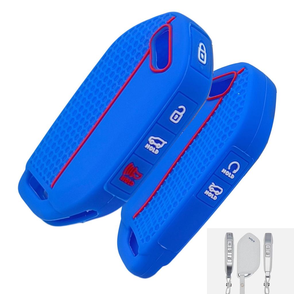 Silicone Key Case for 2025 Kia EV5/EV6/EV9: 4+2 Button