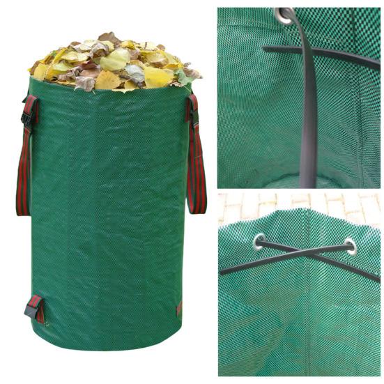 Heavy Duty Leaf Bag Reusable Yard Waste Bag Collapsible Lawn Bag Garden Leaf Collection Bag for Grass Clippings Branches