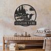 Customizable Metal Duck Sign Personalized Surname Silhouette Wall Decor Hot Sale Home Garden