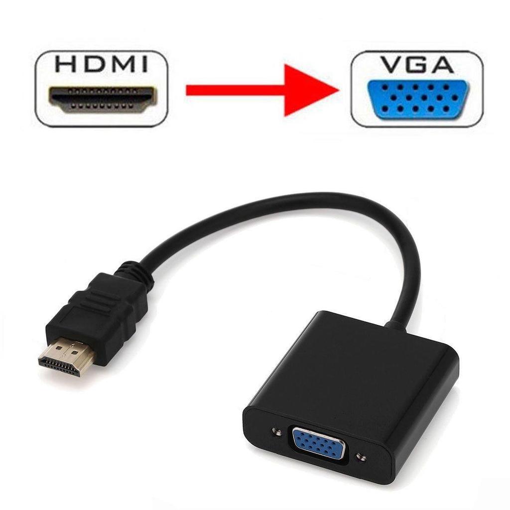 1080P HDMI мужчин для женщин видео VGA преобразователь кабеля адаптера hdmi/vga для PC DVD – купить по низким ценам в интернет-магазине Joom