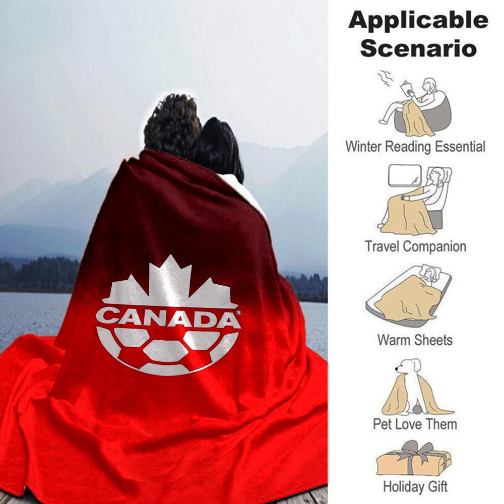 CANADA FC Print Flannel Blanket High Quality Warm Comfortable Cover for All Seasons Perfect for Gifts Home Decor