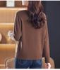 Women's Thick 100% Pure Wool Half-High Collar Sweater - New Autumn/Winter Style for Middle-Aged and Elderly