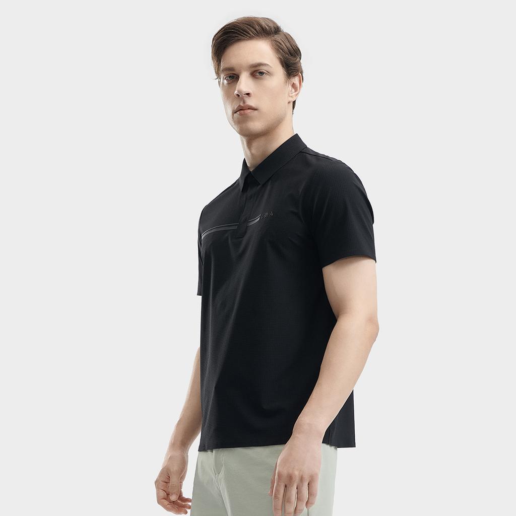Fila Blue Series Fashion Sports Polo Shirt Men Tops Black F11M422120FBK