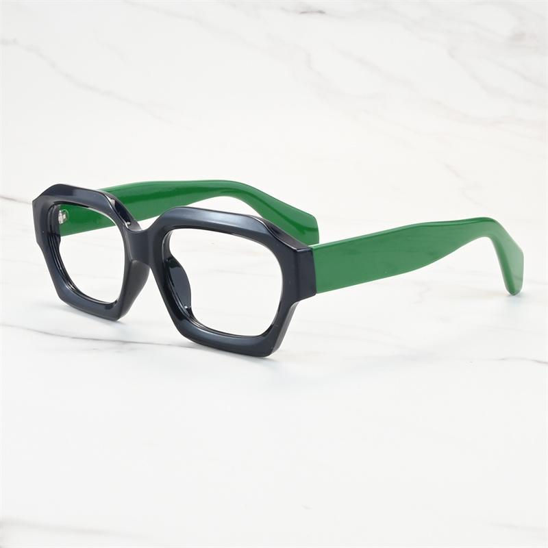 

Retro Polygon Oversized Frame Myopia Glasses Anti Blue Light Computer Women Near Sight Eyewear Prescription 0