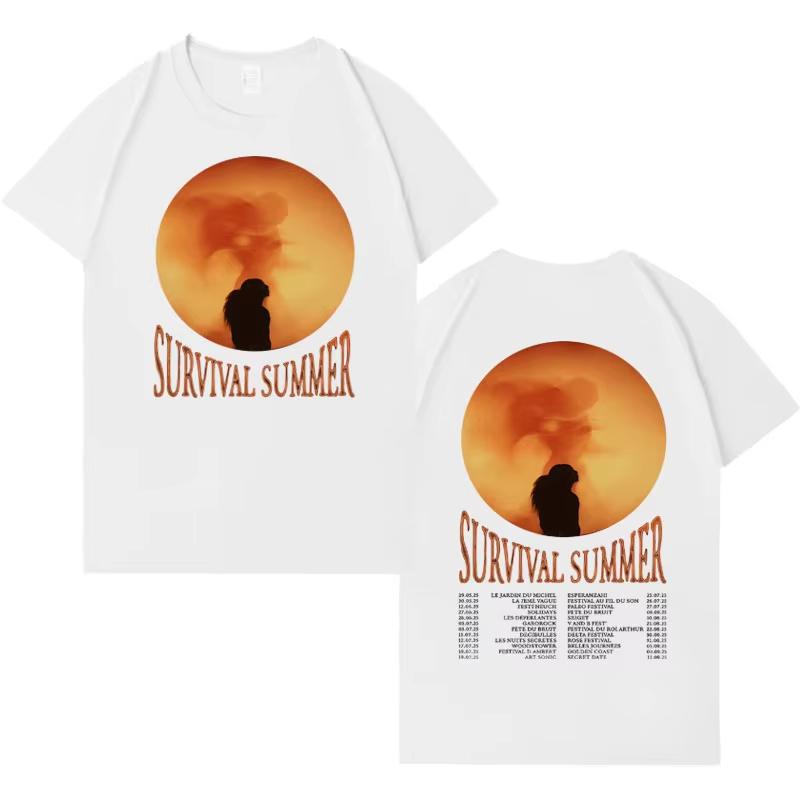 Singer Riles 2026 Fashion Album Tour Short Sleeve T Shirts Men High Quality Pop Cotton  Sports Cozy Streetwear Hip Hop Tshirt