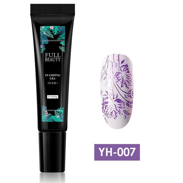 

5 мл Гель-лак для ногтей Штамповочная краска Гибридный лак УФ-лаки для ногтей Маникюрная пластина для штамповки ногтей