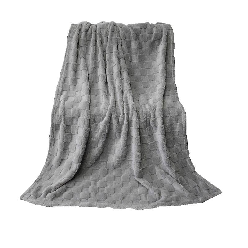 Modern Minimalist Solid Polyester Winter Blanket – Premium Quality Deep Grey Throw for Cozy Comfort