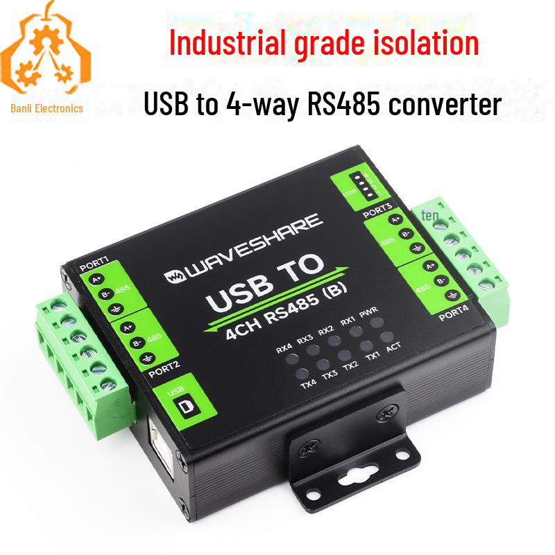 

Industrial USB to 4-Port RS485 Converter - CH344L