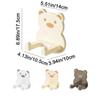 Plastic Cartoon Bear Hair Dryer Holder Self-adhesive Hair Dryer Shelf  Bathroom